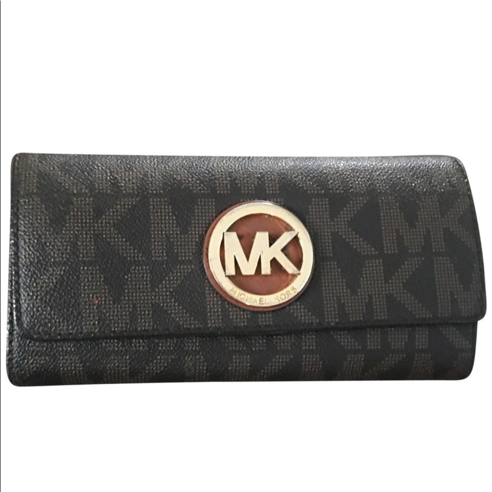 Michael Kors monogram leather wallet